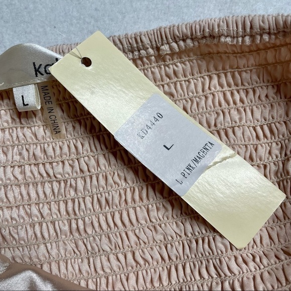 Katia One Shoulder Fit & Flare Magenta Cream Dress Size Large - Picture 11 of 12